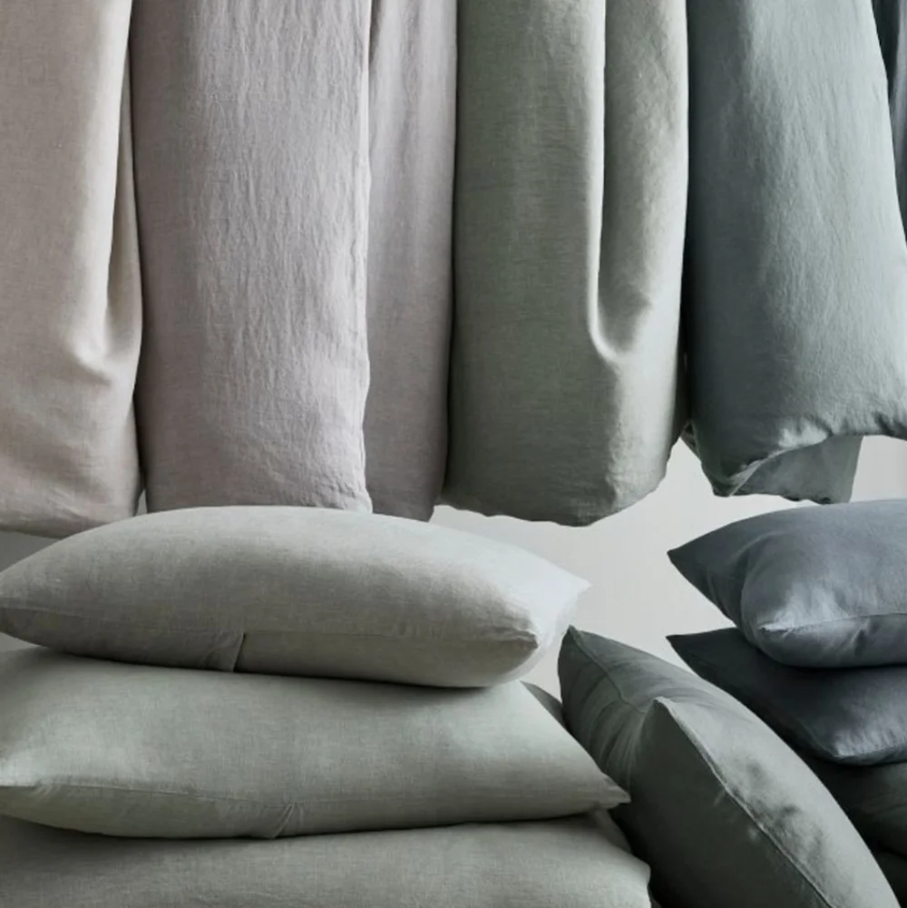 ❤️BUY 2 GET 1 FREE  West Elm European Flax Linen Duvet Cover, King/Cal.King